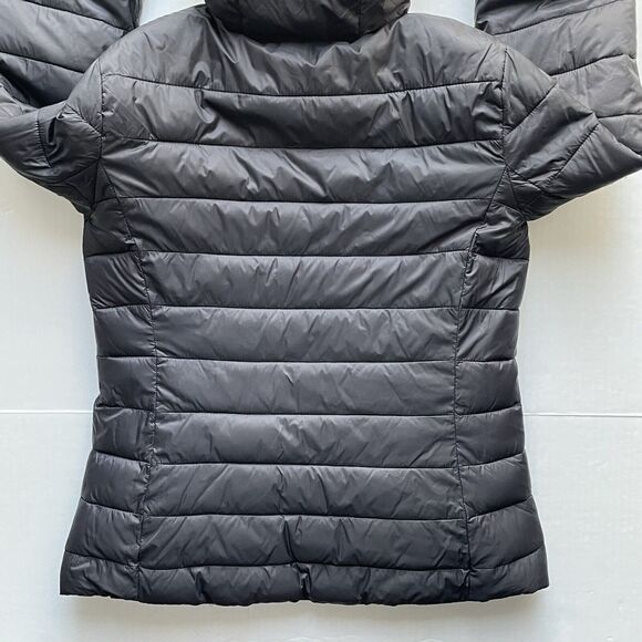Zara Womens Black Reversible Insulated Hooded Full Zip Puffer Jacket Size M - Picture 10 of 16